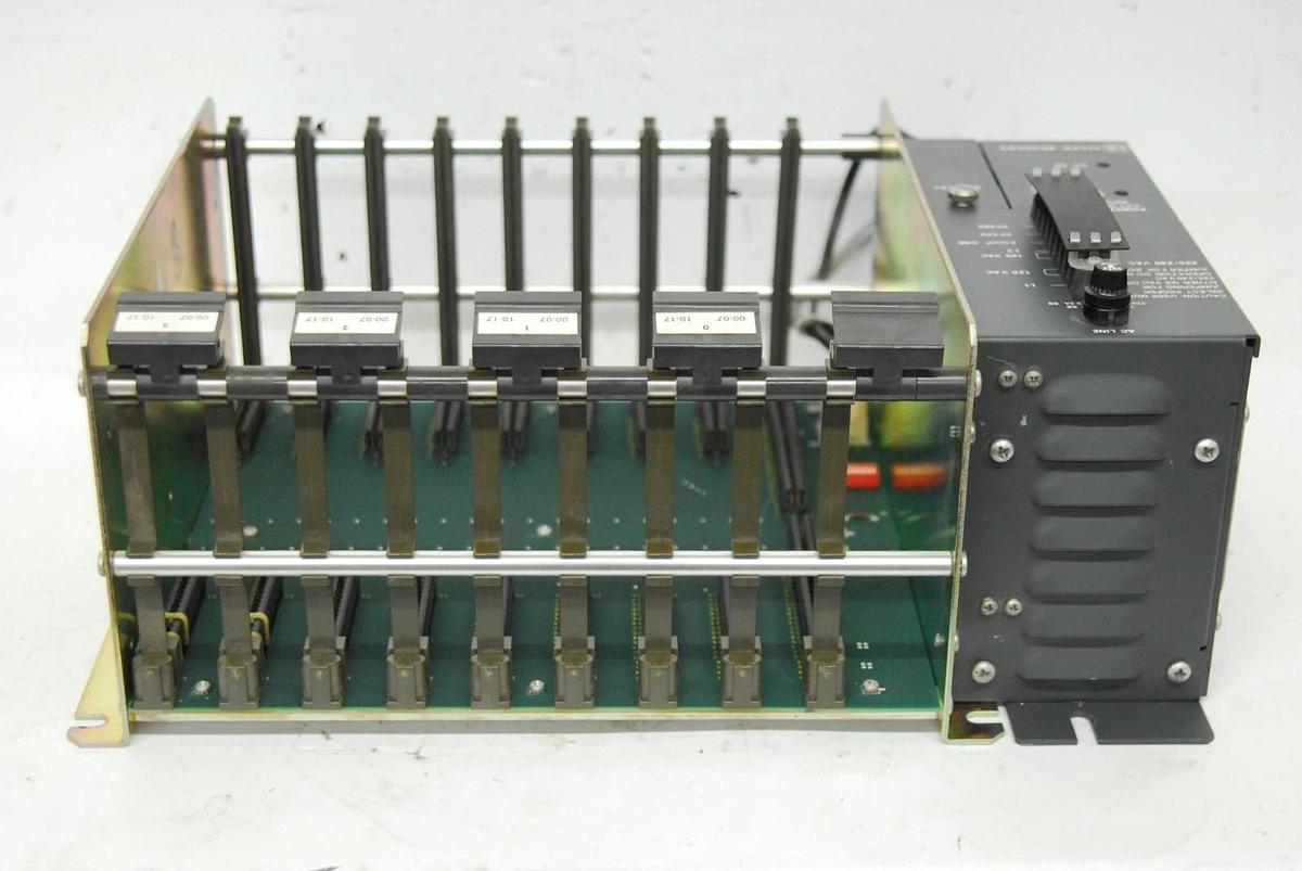 Used Allen-Bradley 1771-PA Power Supply W/ 1771-AB I/O Chassis