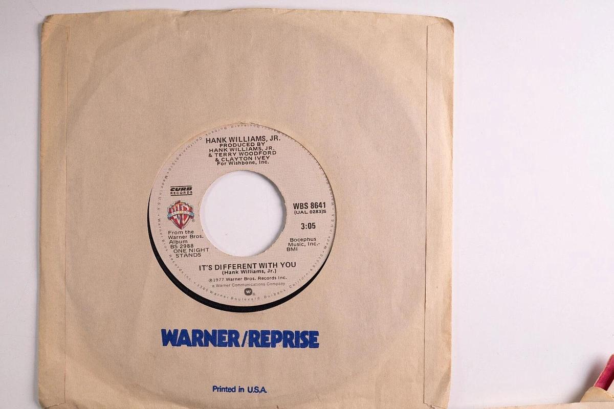 Used Hank Williams Jr. 45 Record Lot of 6