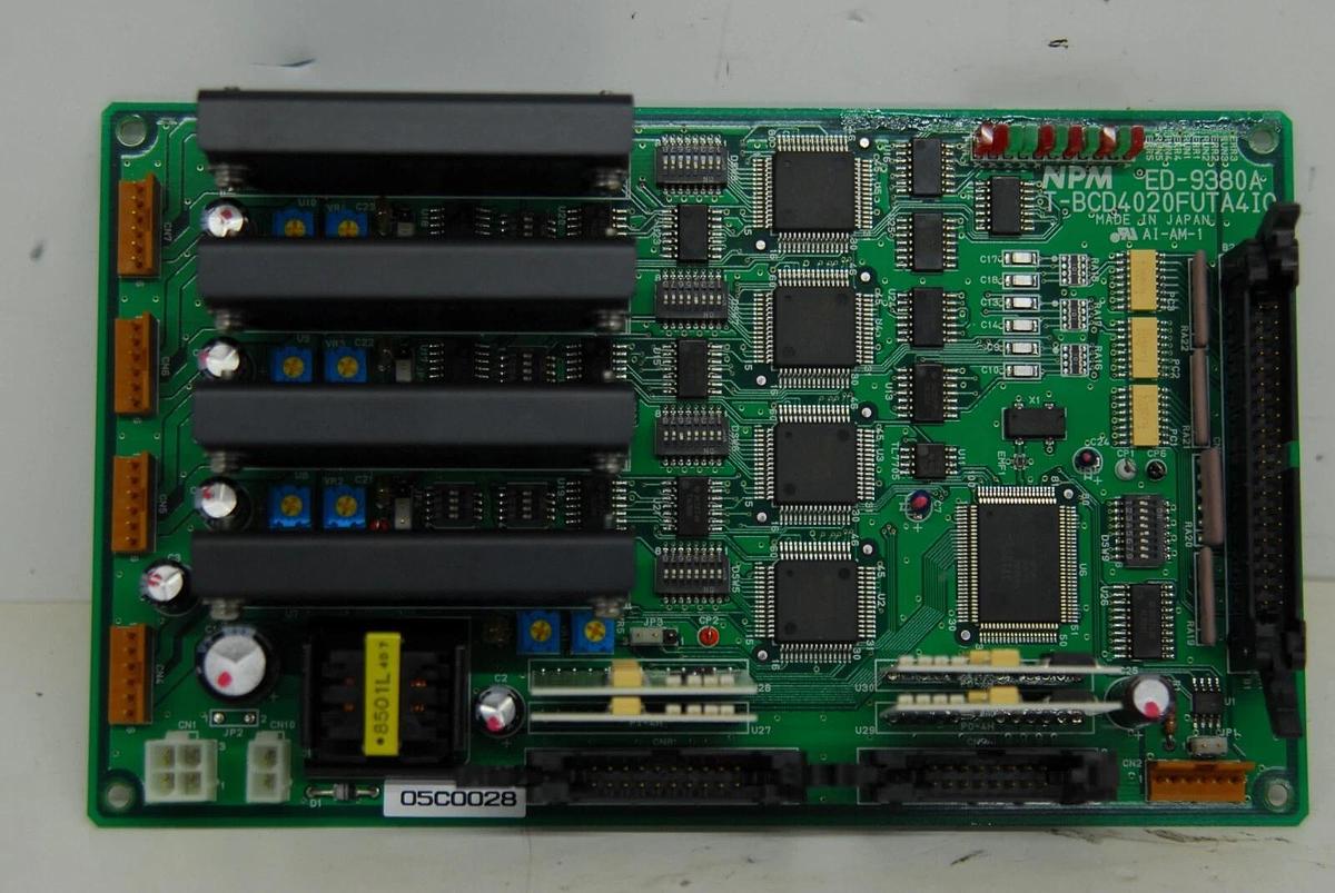 Used NPM ED-9380A T-BCD4020FUTA4IO I/O Board (Qiagen BIOROBOT EZ1)