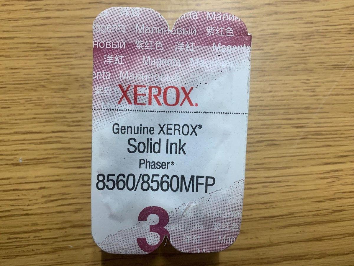Used Genuine Xerox 8560/8560MFP Magenta Solid Ink Toner Cartridge Phaser 108R00724