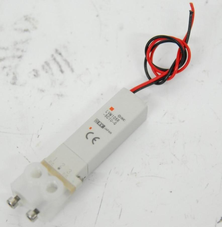Used SMC LVM105R-5C1U-6-Q 3-Port Direct-Acting Base-Mounted Chemical Solenoid Valve