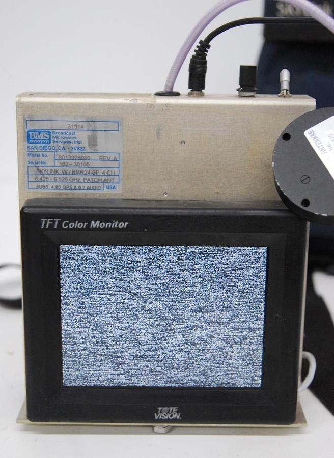 Used BMS HHR-24 SKYLINK BMR24-9PN RCVR 6425-6525 TFT Color Monitor Power Supply