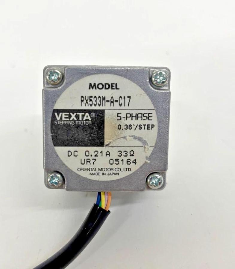 Used Vexta PX533M-A-C17 Stepping Motor 5 Phase 0.36 Degree