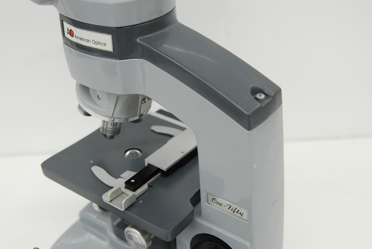 Used American Optical One-Fifty Binocular Microscope W/ 10/45/97x Objectives