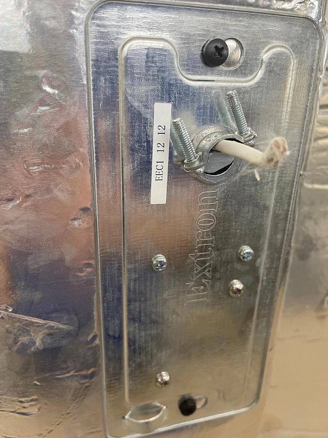 Used Extron Full-Range FF 220T Flat Field Speaker, 2x2 ceiling panel drop-in