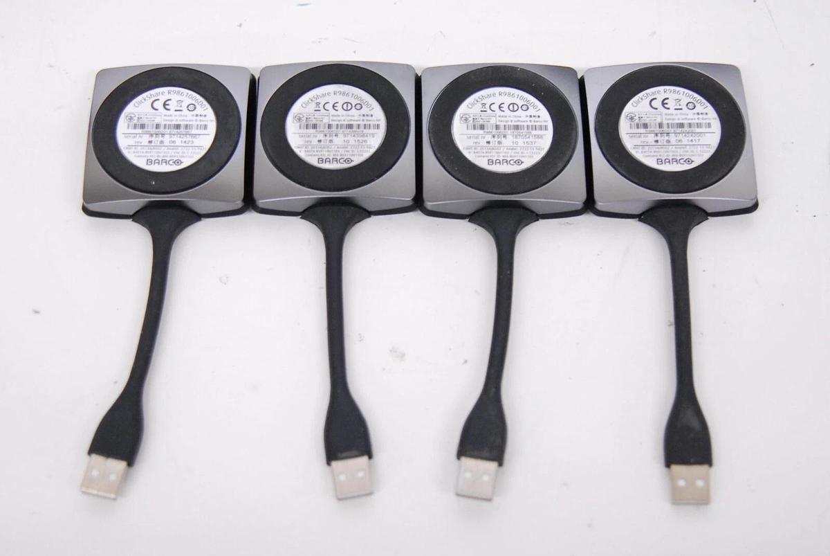 Used Barco ClickShare CSE-200 R9861520 W/ 4 Buttons, Button Holder - Read Description