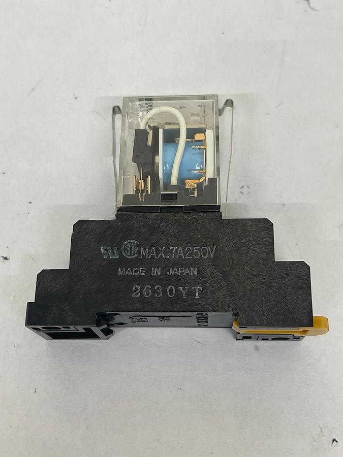 Used Omron MY2 Relay 24VDC W/ Socket Base 2-M4X10