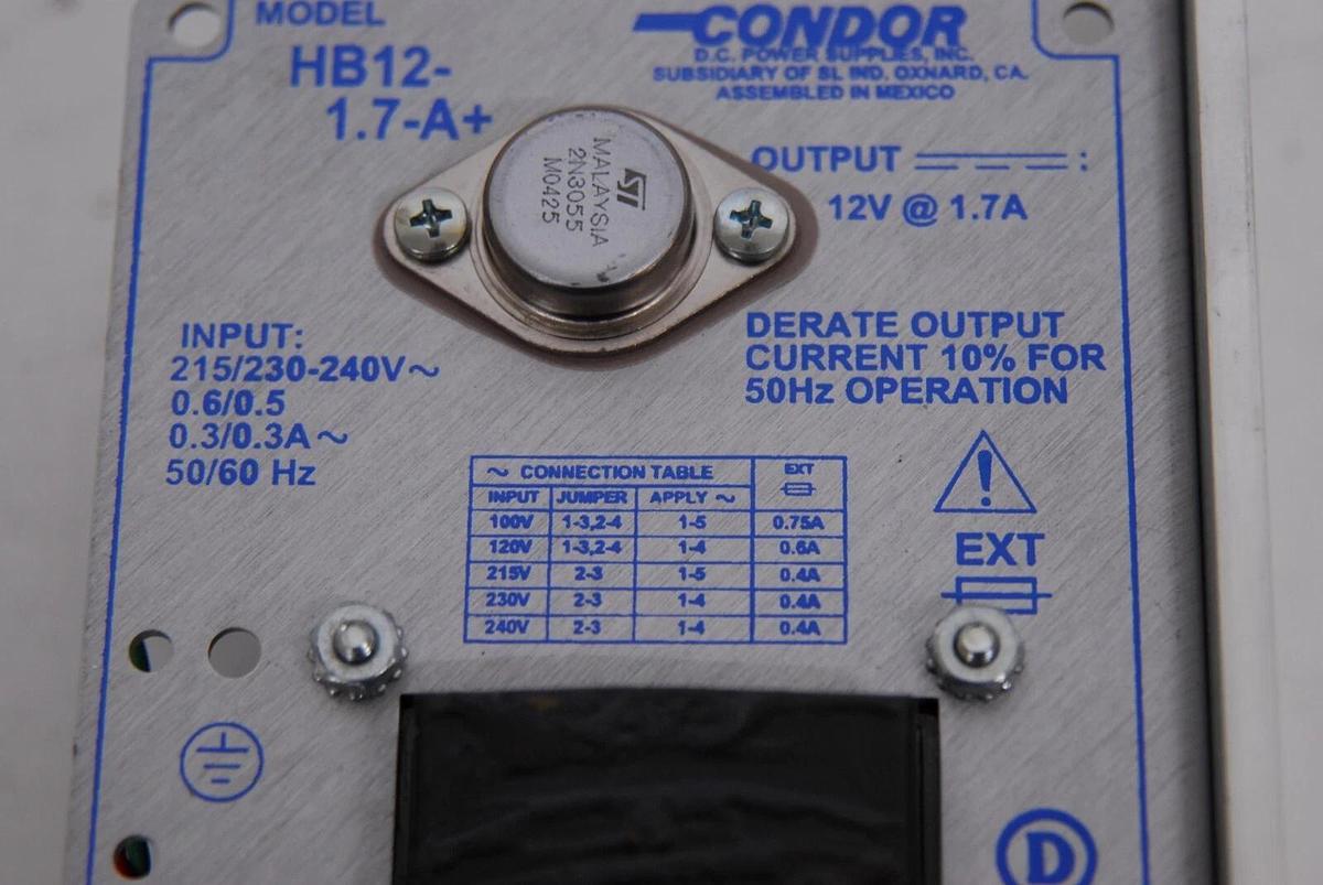 Used Condor HB12-1.7-A+ Power Supply
