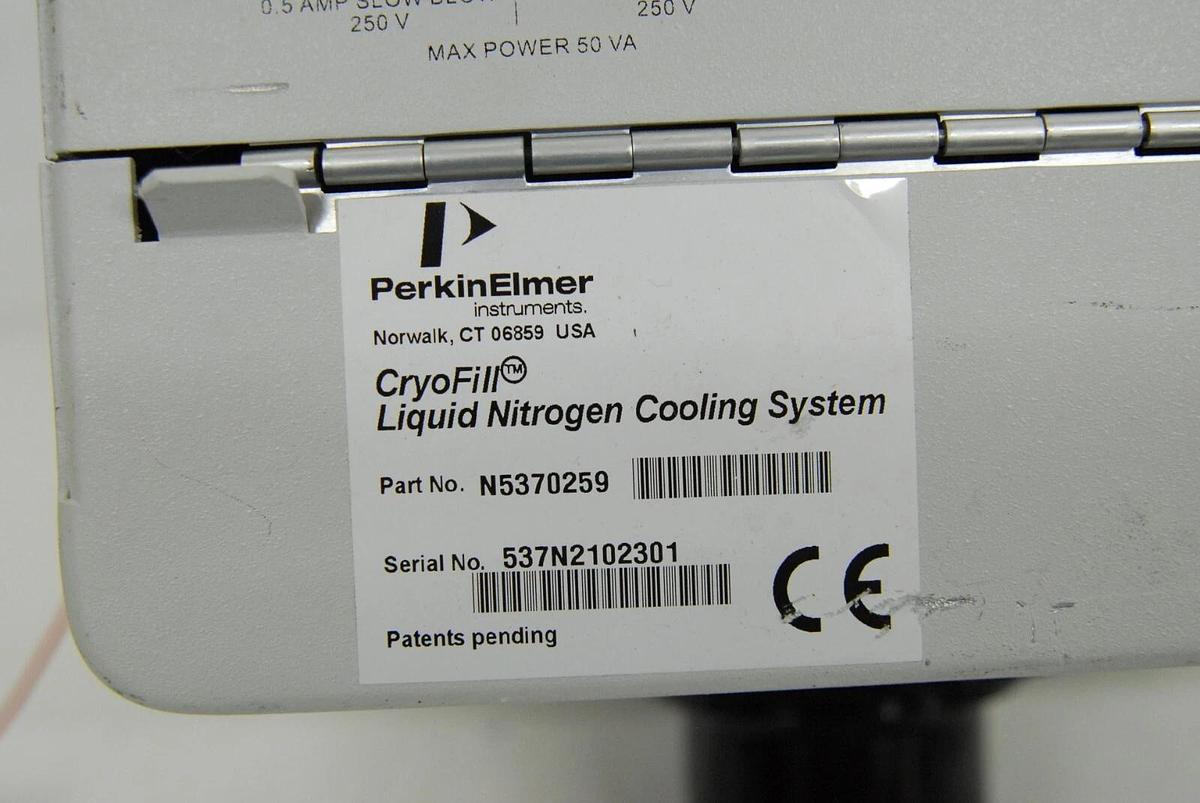 Used Perkin Elmer N5370259 CyroFill Liquid Nitrogen Cooling System