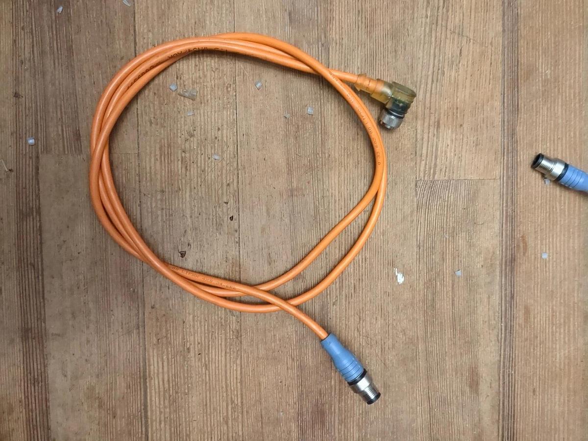 Used ESCHA 4-PIN Right angle FEMALE/straight MALE 1.5M (5ft) CABLE - CAN Devicenet