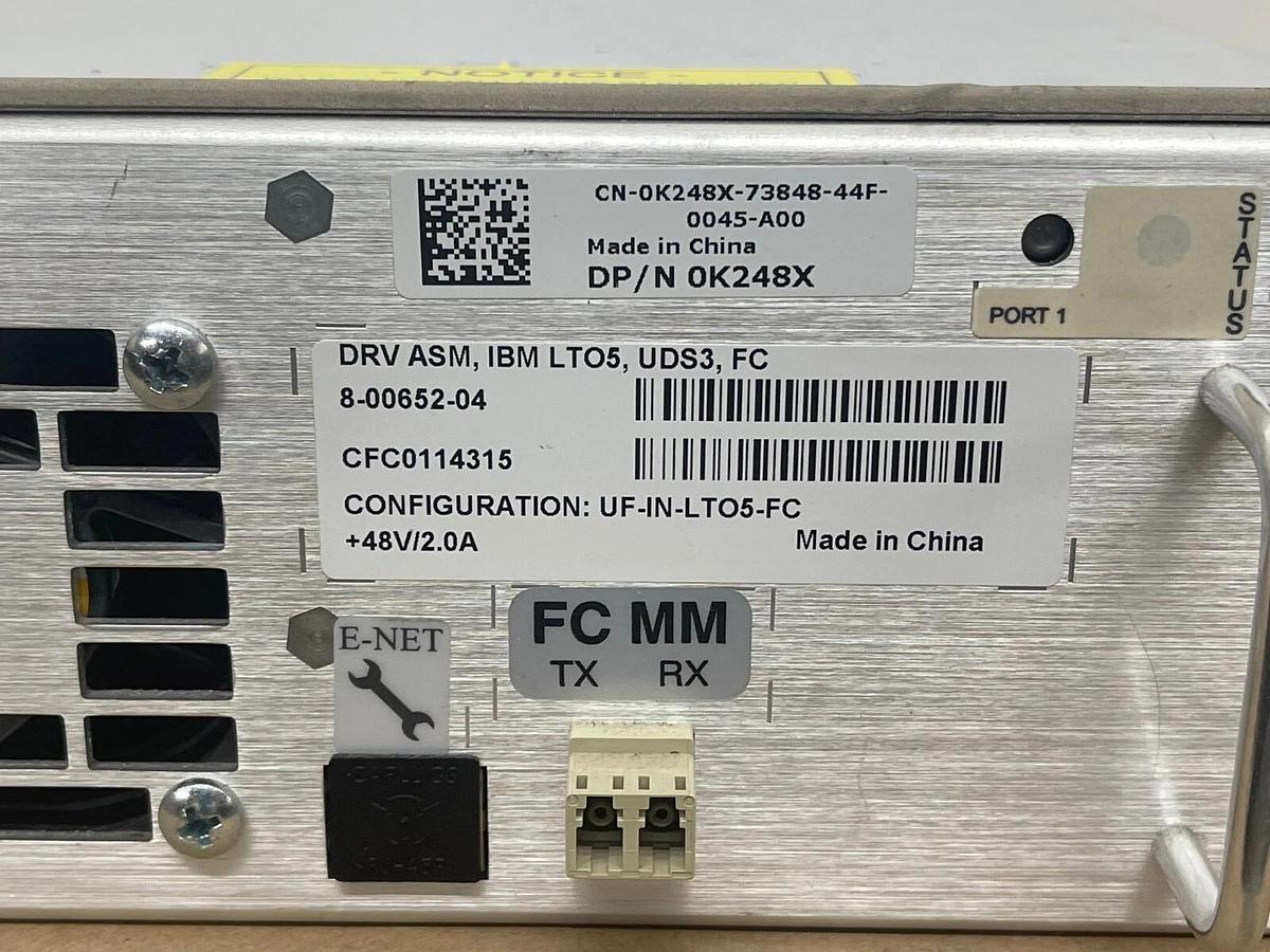 Used Dell 0K248X IBM LTO-5 FC Tape Drive Module UF-IN-LTO5-FC ML6000 Library