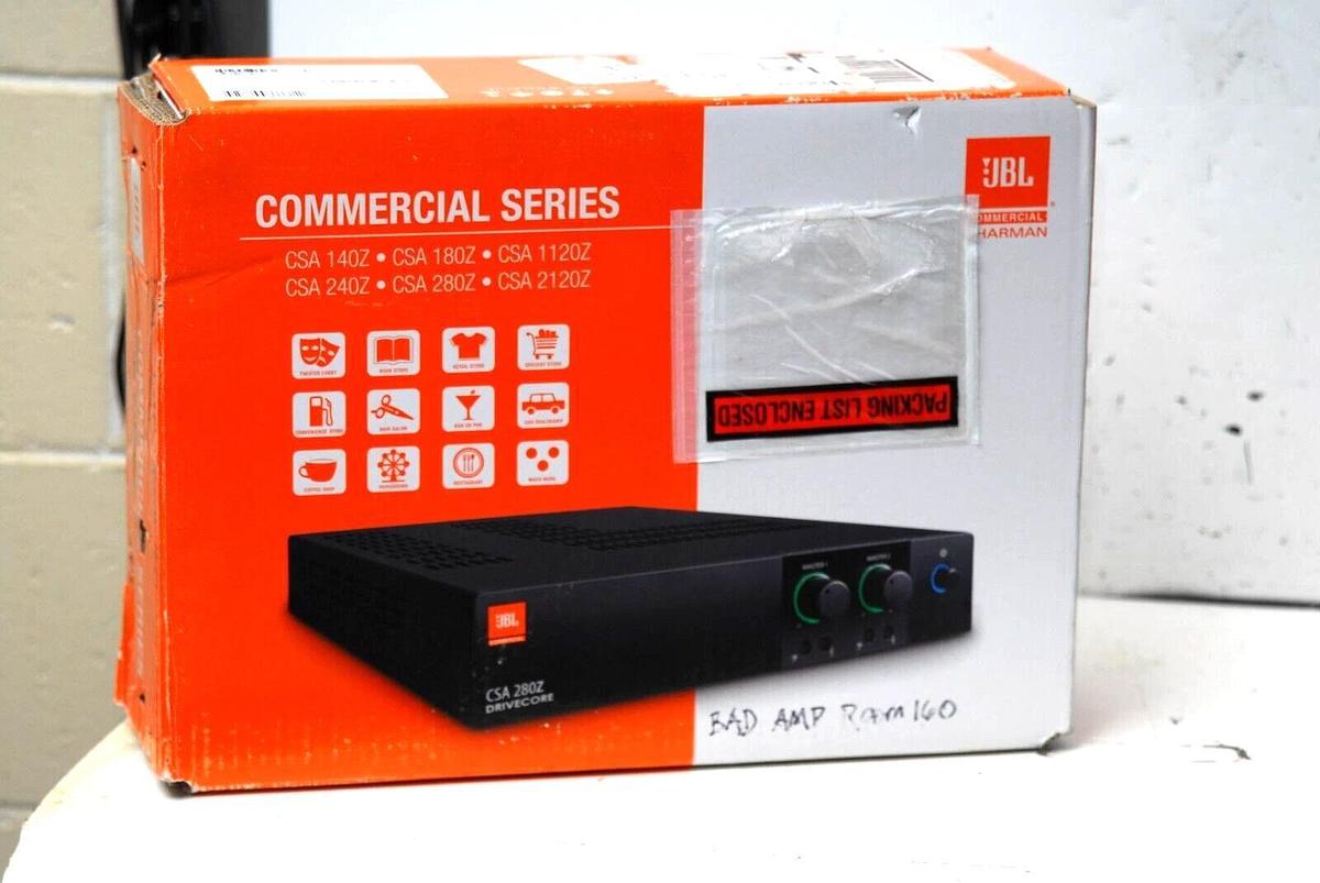 Used JBL CSA 140Z 40W 70/100V Power Amplifier - Used In Box