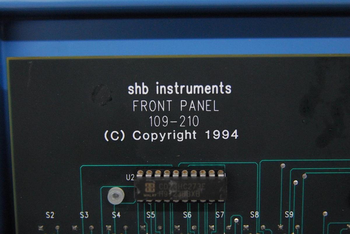 Used SHB Instruments 109-210 Front Panel - 109 Hysteresis Loop Tracer