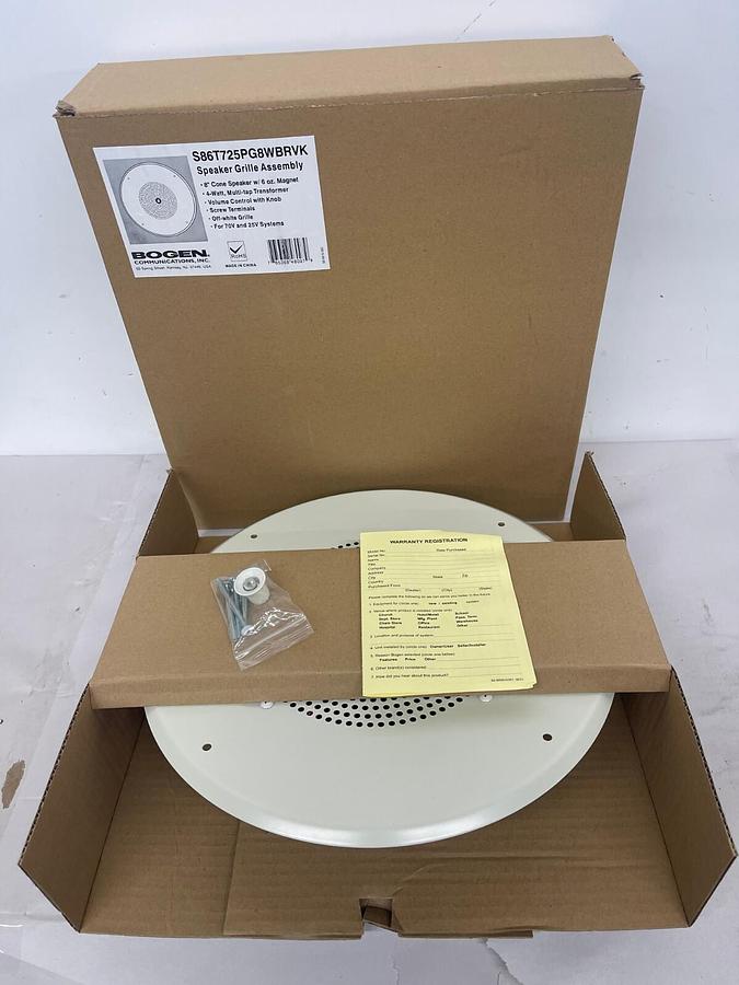 Used Bogen S86T725PG8WBRVK Speaker - 4 W RMS - Off White (S86T725PG8WBRVK)
