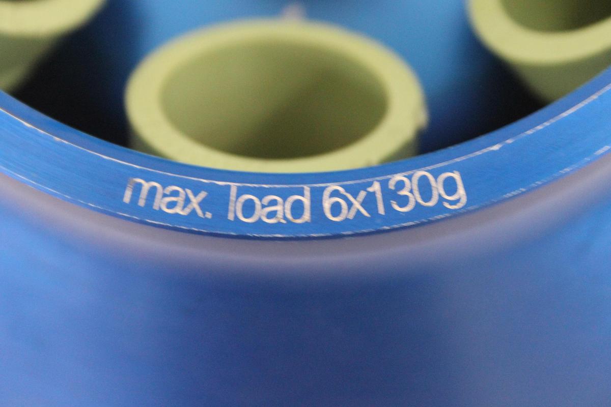 Used Fisher Scientific 75005196 Centrifuge Rotor W/ 50ml Tube Inserts(75003103)