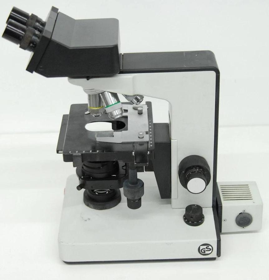 Used Leitz Laborlux D 512795 Binocular Microscope W/ EF 4/10/25/40 Objectives