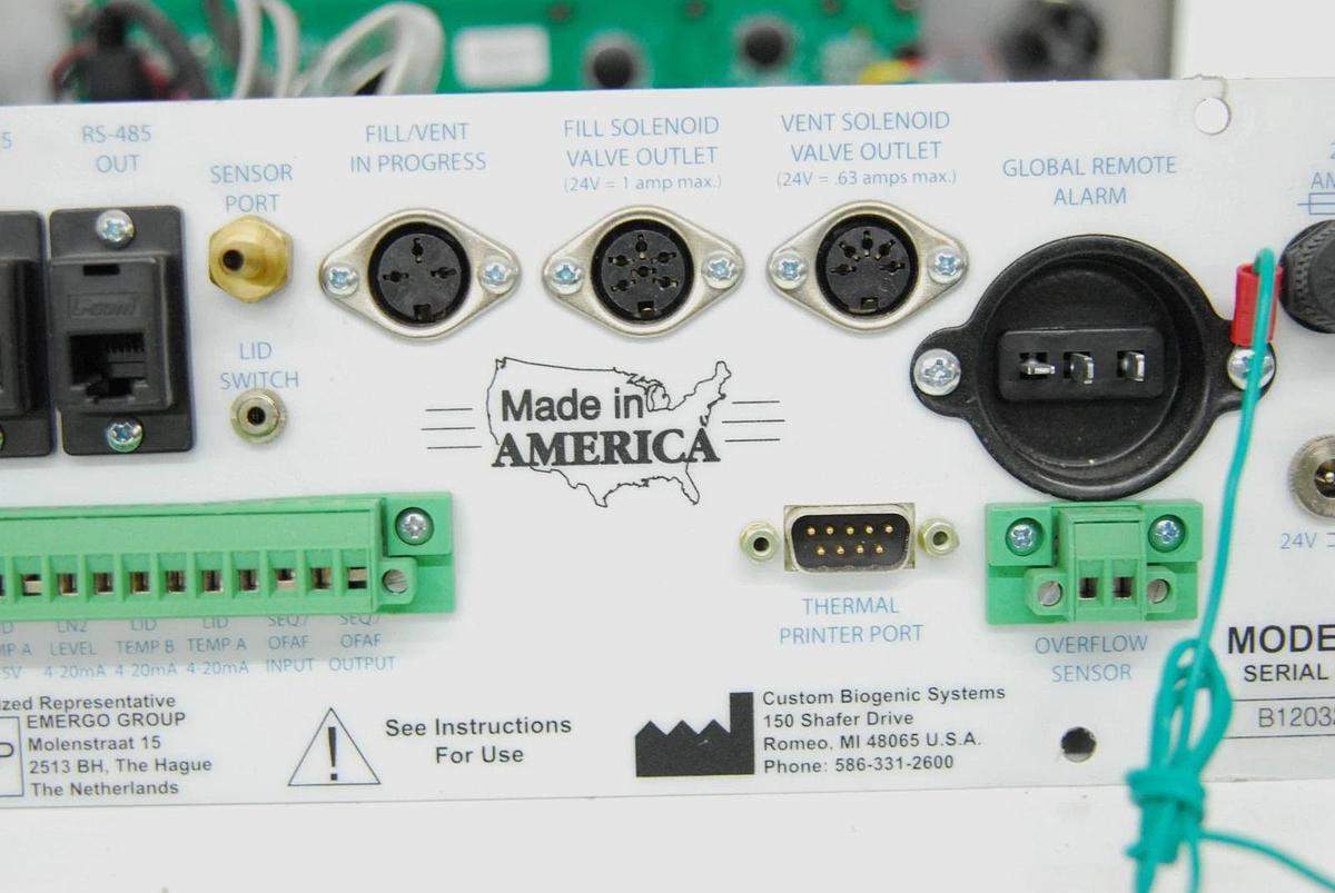 Used CBS Model 2301 Controller (from Cryo Freezer) Custom BioGenic Systems