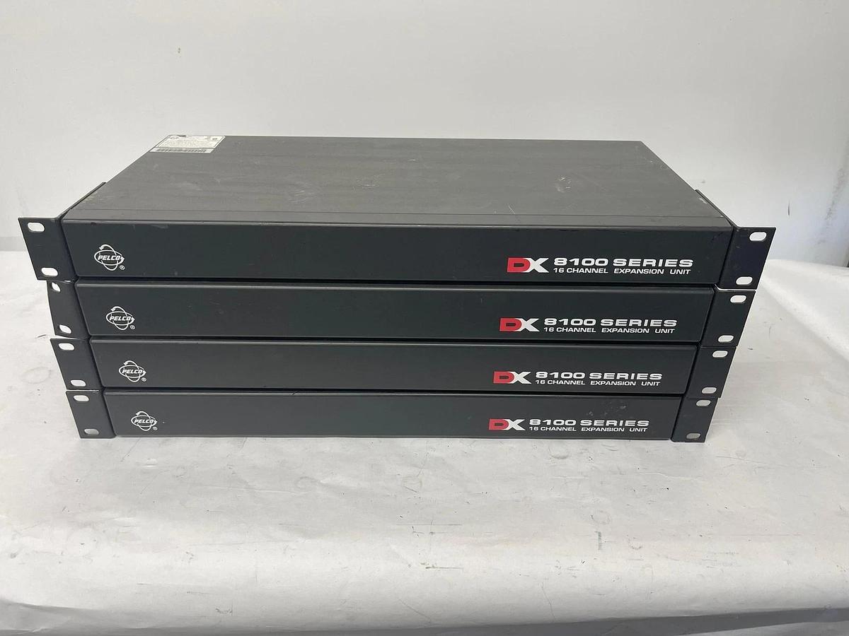 Used Pelco DX8100-EXP 16 Channel Expansion Unit - Lot of 4