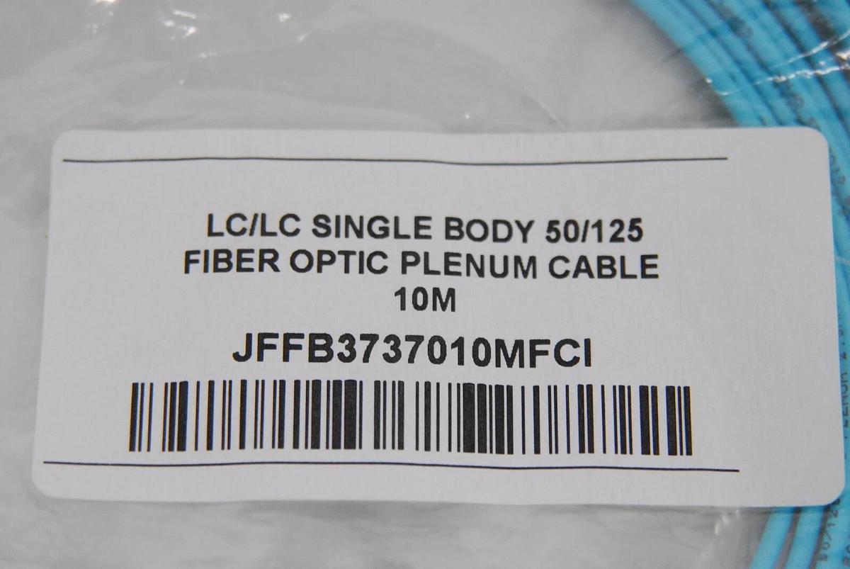Used Hitachi 60472-2 JFFB3737010MFCI LC/LC Single Body 50/125Fiber Optic Plenum Cable