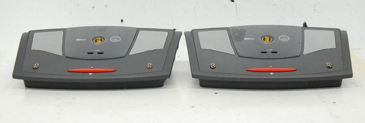 Used AKG CS5 DU Conference Delegate Base Unit W/ Microphone, 1x AC Adapter - Lot of 2