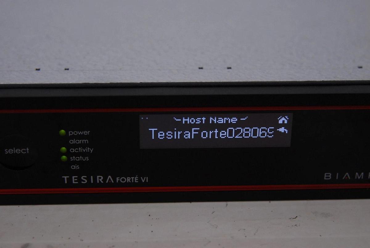 Used BIAMP TesiraFORTE VI Digital Audio Server