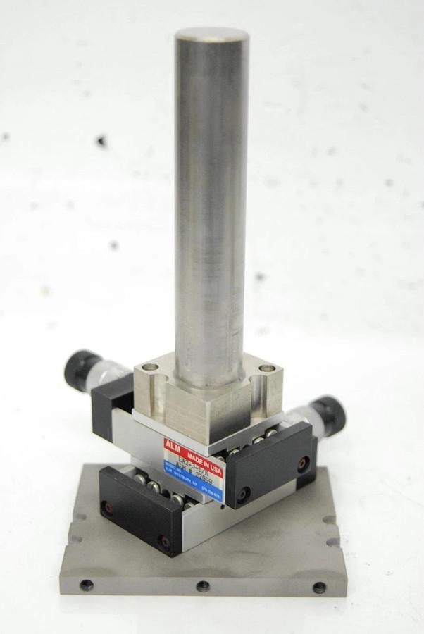 Used ALM LA2-3-1 /K Precision Cross Roller X-Y Linear Stage W/ 31mm Pole Mount