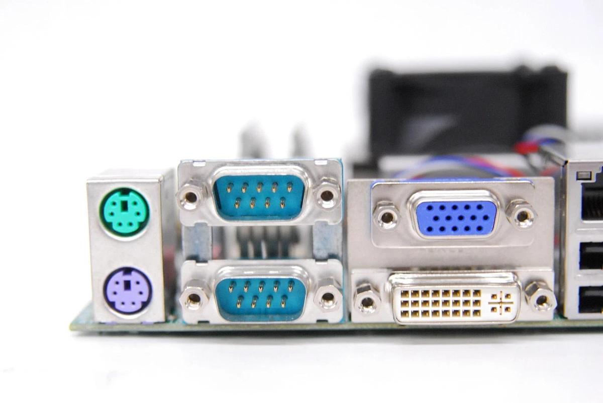 Used DFI HR100-CRM 774-HR1001-552G Mini-ITX Motherboard (8gb RAM, SR02T i7 CPU)