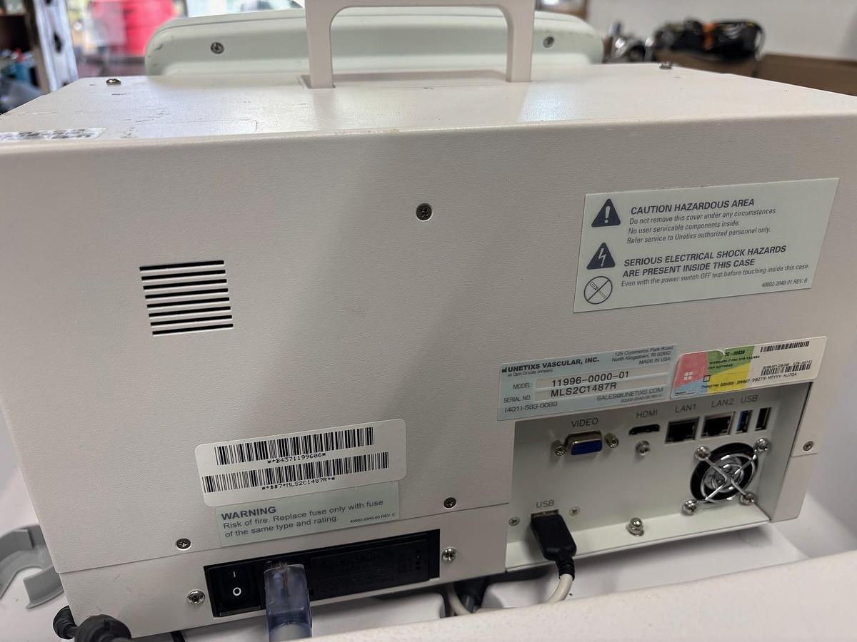 Used Unetixs Vascular Multilab Series 2-CP Peripheral Vascular Diagnostic System 11996-0000-01