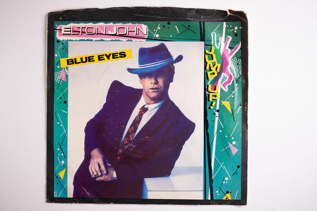 Used Elton John Blue Eyes 45 Record