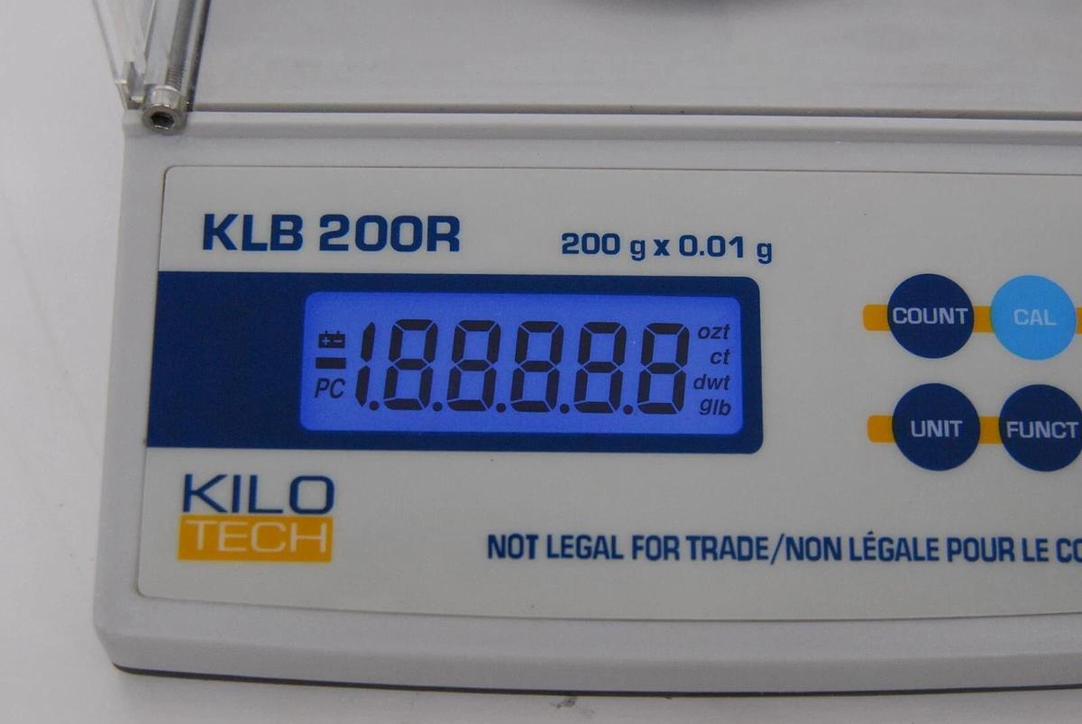 Used Kilo Tech KLB-200R Scale 200g - TESTED - Read Description