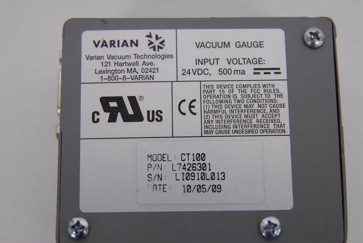 Used Varian CT100 L7426301 Active Rough Vacuum Gauge