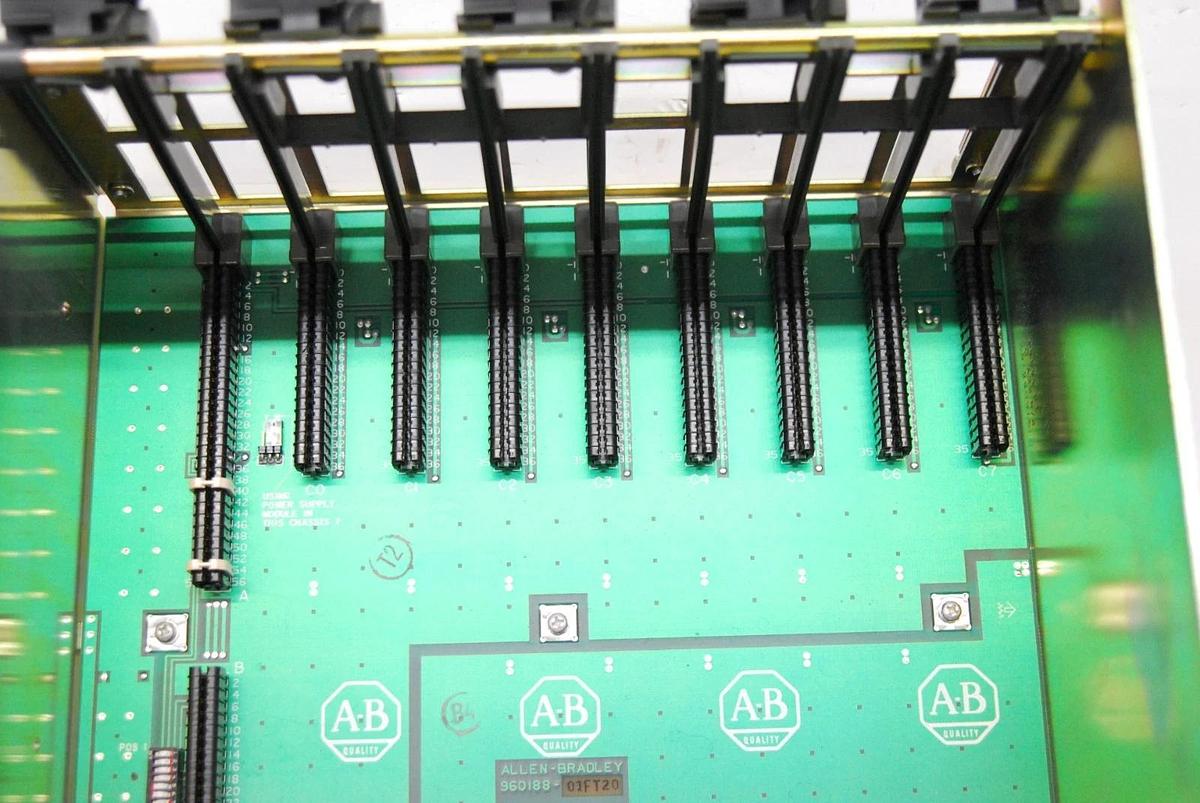 Used Allen-Bradley 1771-A2B 8 Slot I/O Chassis