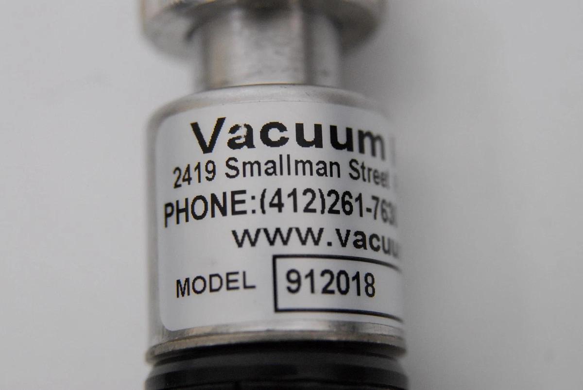 Used Vacuum Research 91208 Pirani Gauge Sensor (100 mTorr, 3/4 in. Smooth Tubulation)