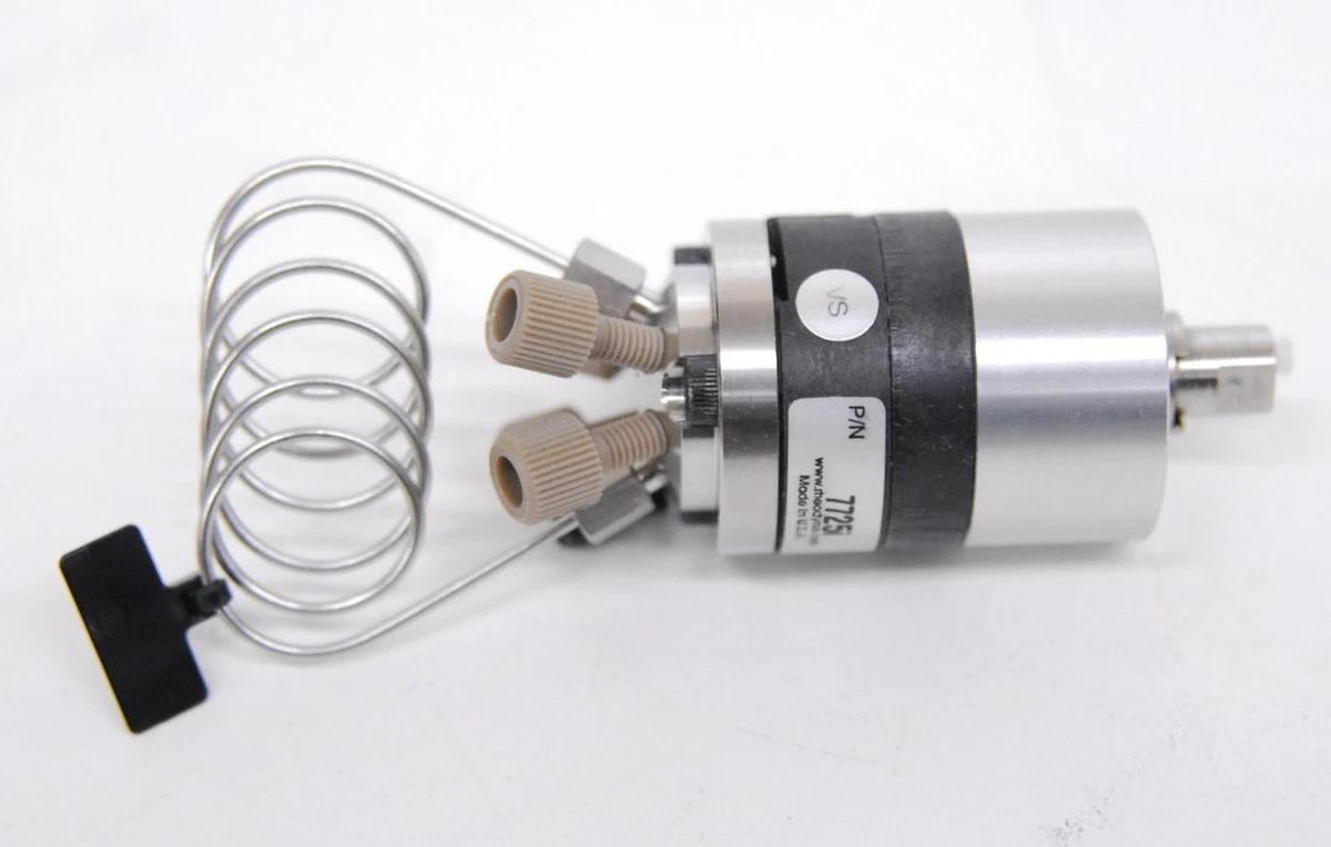 Used Rheodyne 7725i 6-Port Manual Sample injector W/  100ul Loop