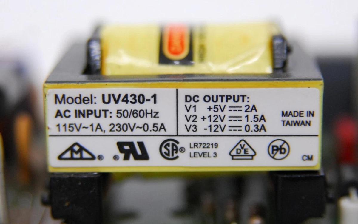 Used Tri-Mag UV430-1 SKYNET 850-903X-1 Triple-Output Power Supply (+5V,+12V, -12V)