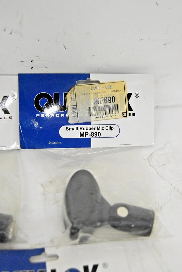 Used Quik Lok MP-890 Small Rubber Mic Clip (Microphone Clip) - Lot of 7