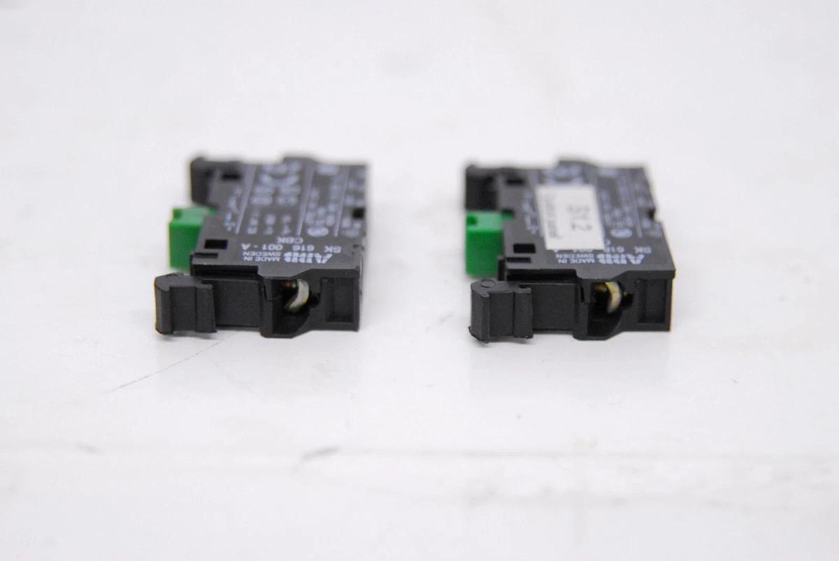 Used ABB CBK SK 616 001-A Contact Block - Lot of 2
