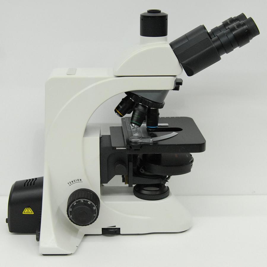 Used Motic BA400 Trinocular Phase Contrast Microscope W/ 4/10/20/40/100 Objectives