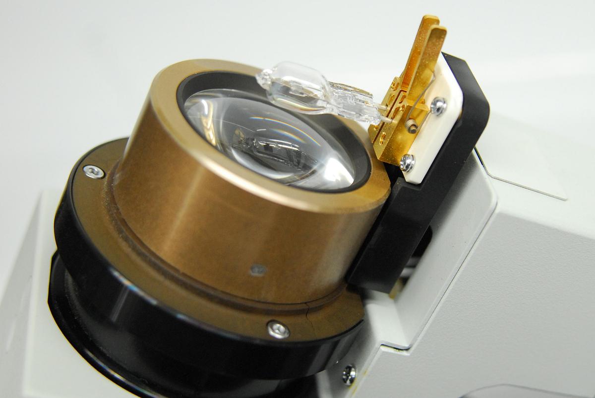 Used Olympus IX-ILL100LH Illumination Column Arm W/ Lamp, Filters (IX70)