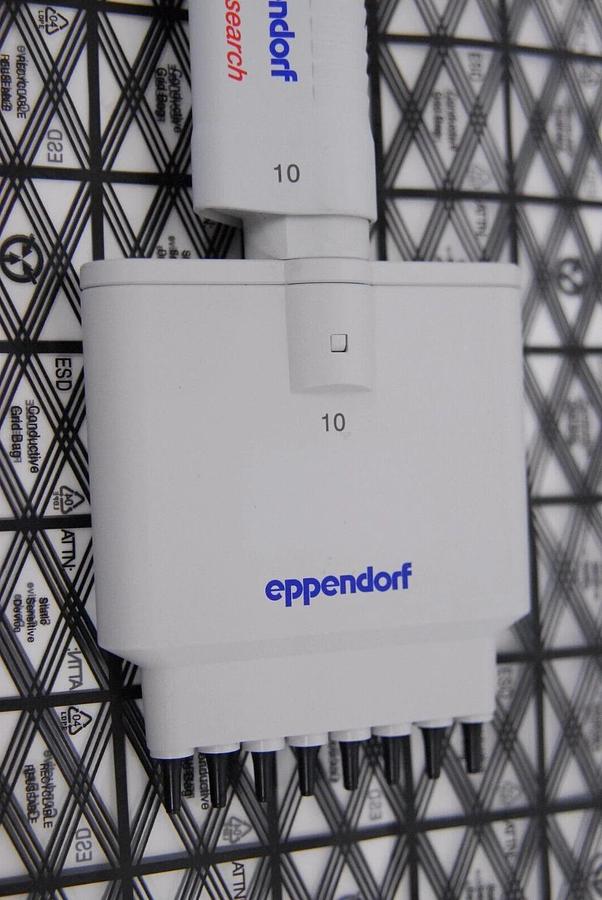 Used Eppendorf Research 10 0.5-10µL 8-Channel Manual Pipette