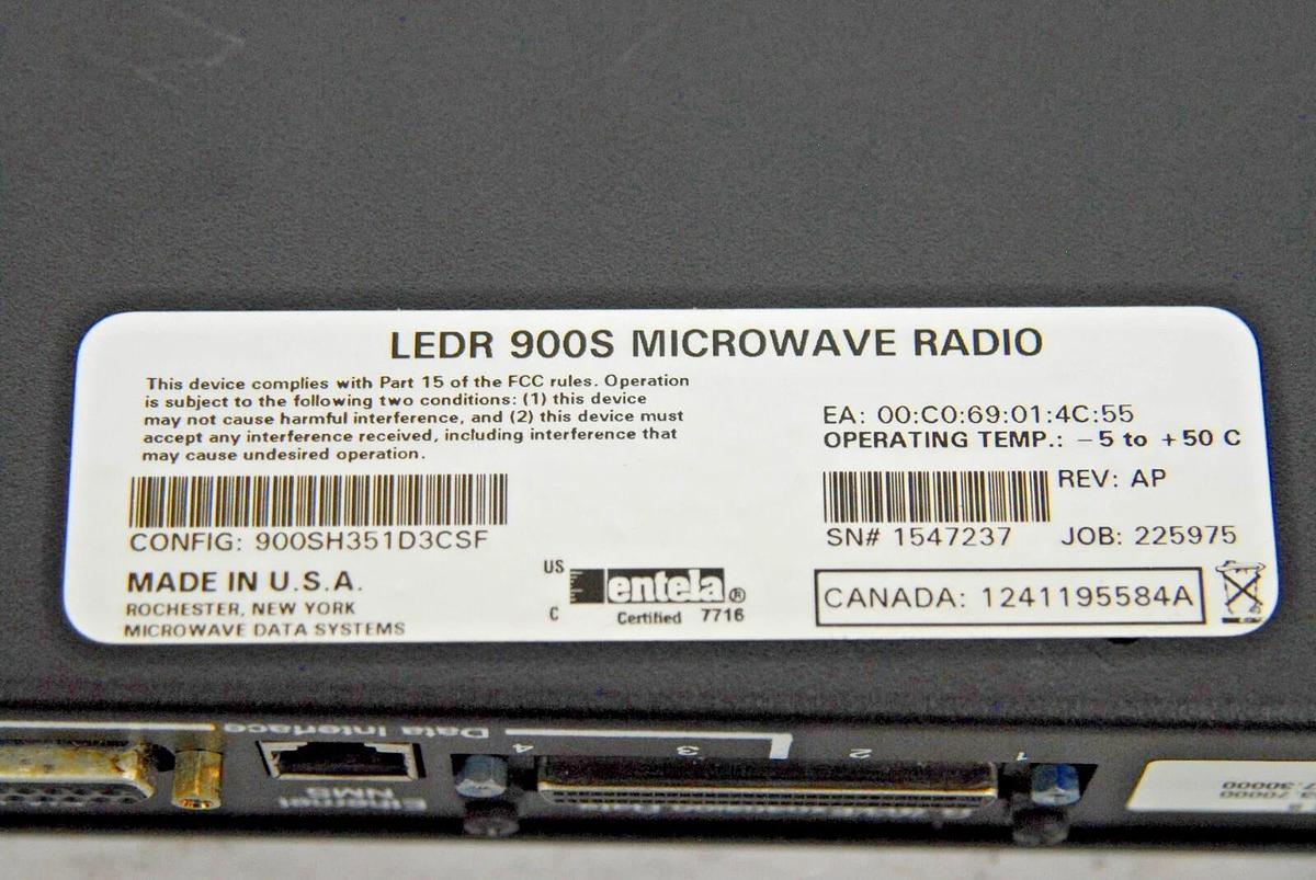 Used MDS LEDR 900S Digital Microwave Radio