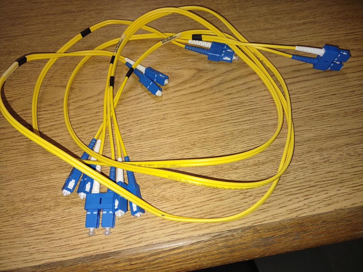 Used SC-SC Duplex Single Mode Fiber Patch Cables (810-447-003) Quicktron