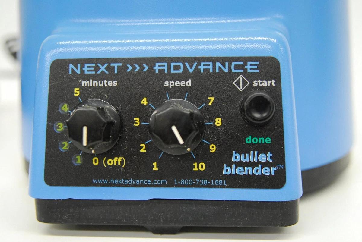 Used Next Advance BBX24 Bullet Blender Lab Homogenizer W/ Power Adapter - Tested