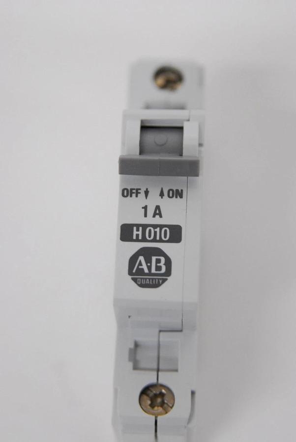 Used Allen-Bradley 1492-CB1 H010 1A Single-Pole DIN Rail Circuit Breaker