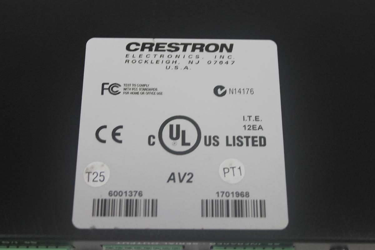 Used Crestron AV2 Audio Video Control Processor W/ C2ENET-1 Card