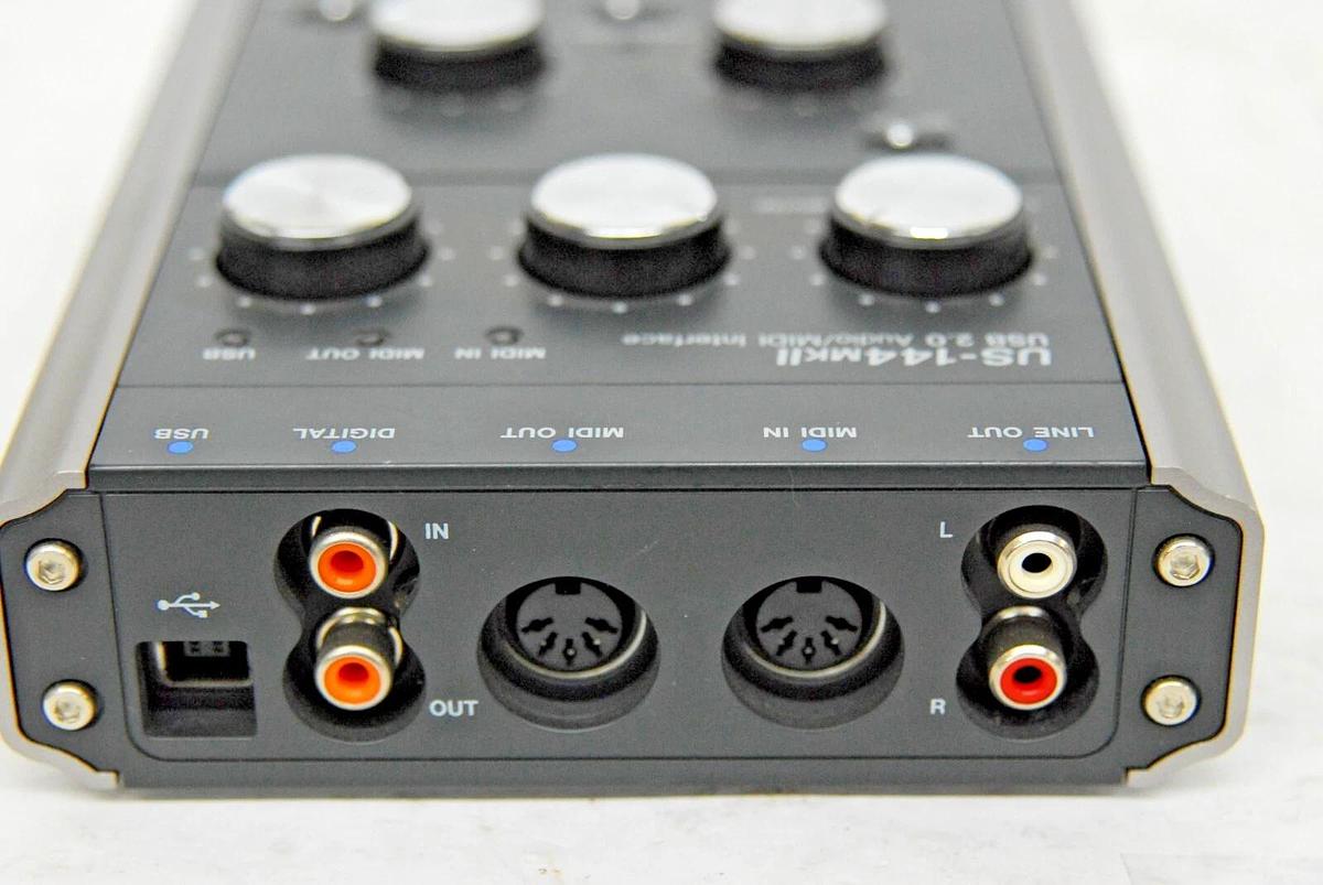 Used Tascam US144MKII USB 2.0 Audio MIDI Interface Bus-powered - TESTED 43774024858