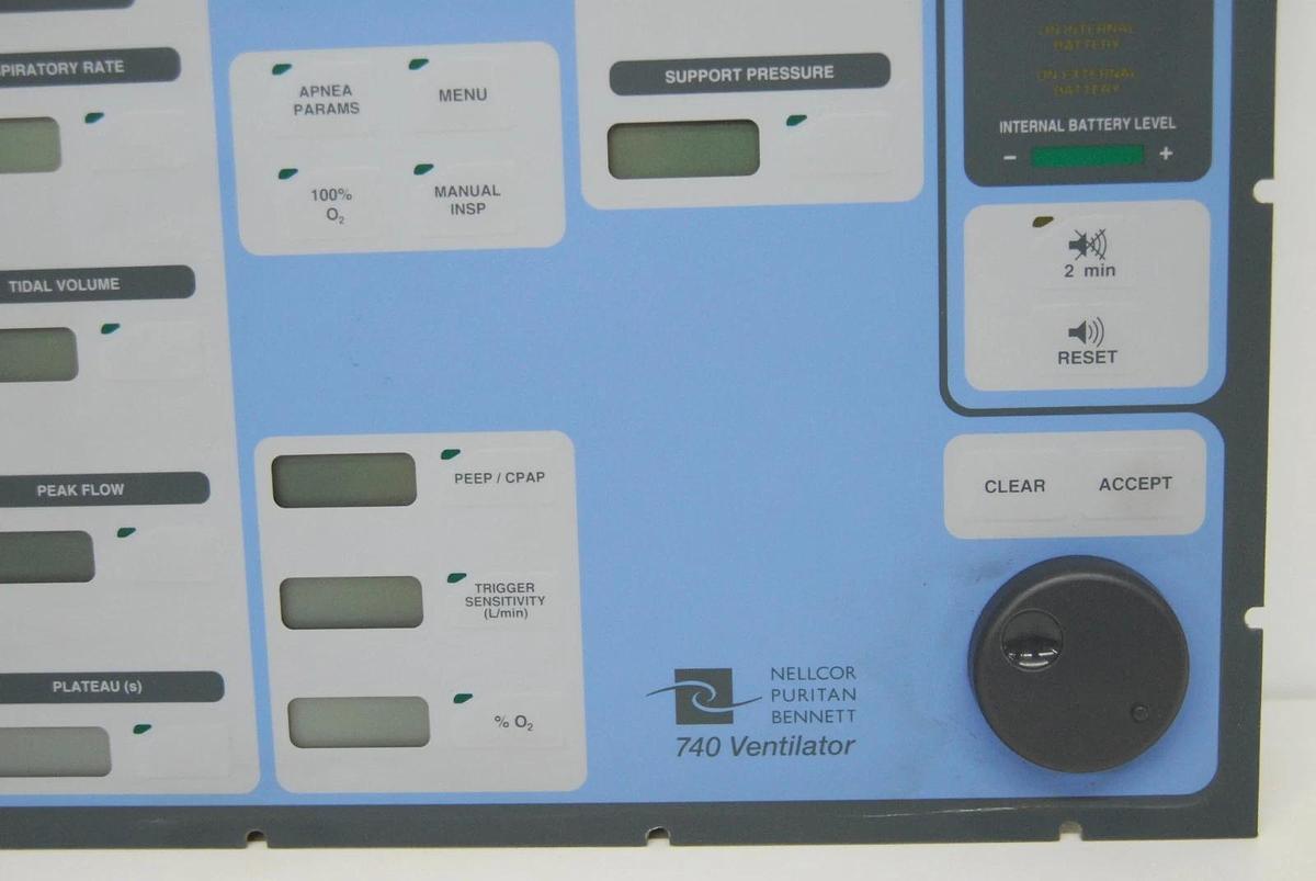 Used Puritan Bennett G-060182-00 User interface Panel W/ LCD Board  - 740 Ventilator