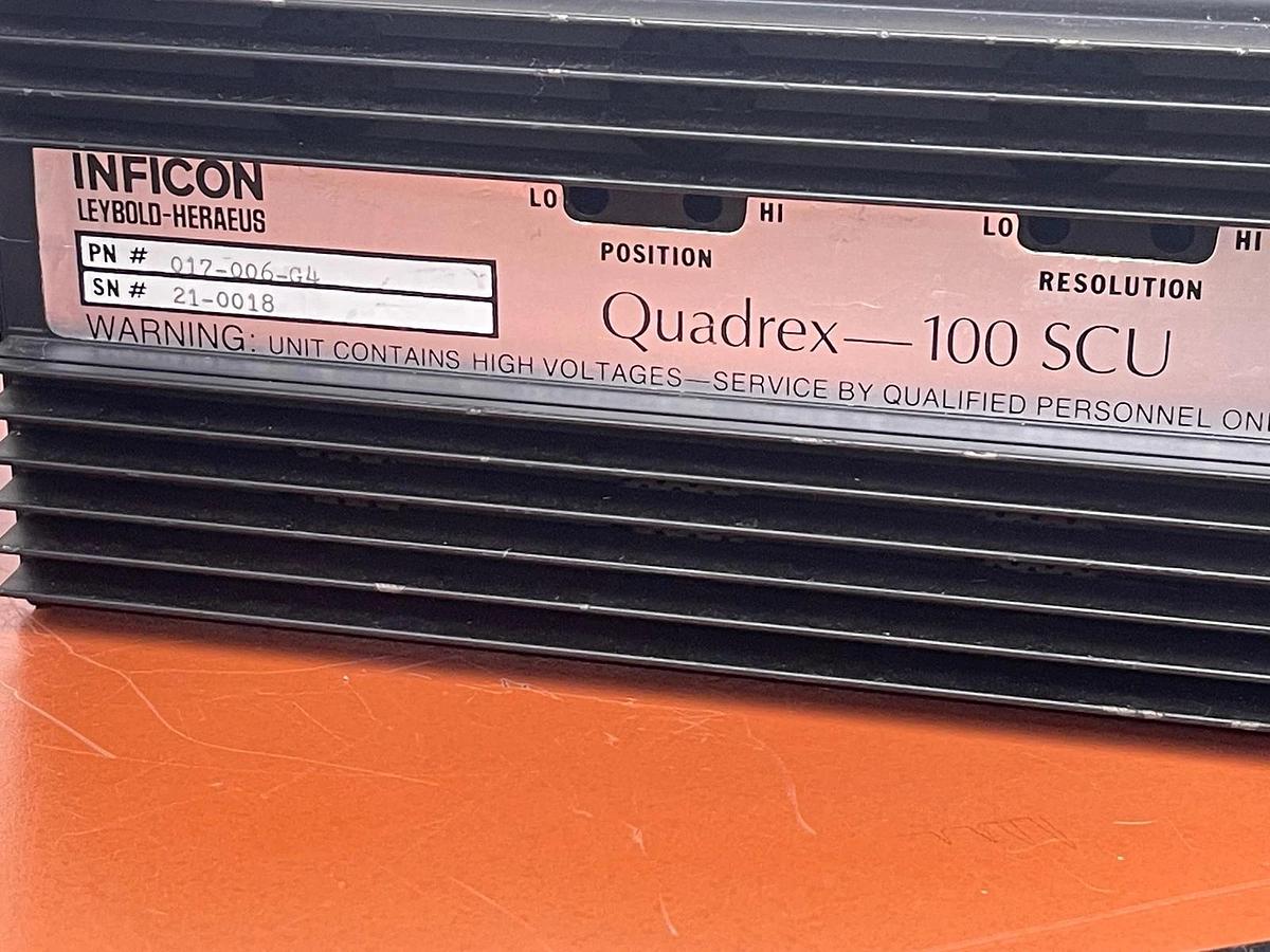 Used Inficon Quadrex 200 (901-002-G1) with Quadrex 100 &200 SCUs