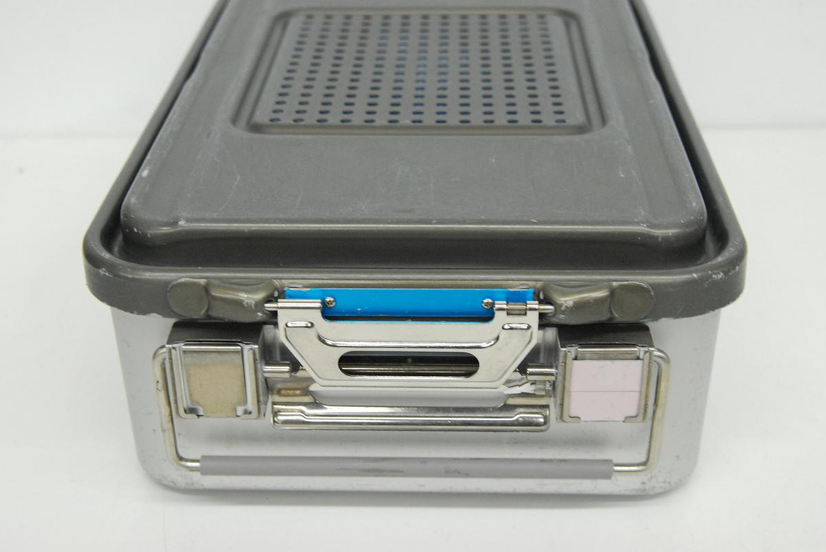 Used V Mueller Genesis Sterilization Box 17"x12"x5" w/ Filter Holders + Basket