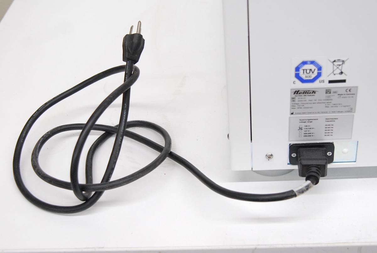 Used Hettich ROTINA 380 Robotic Automated Benchtop Centrifuge W/ 3722-R Rotor, 3730-R/2 Buckets